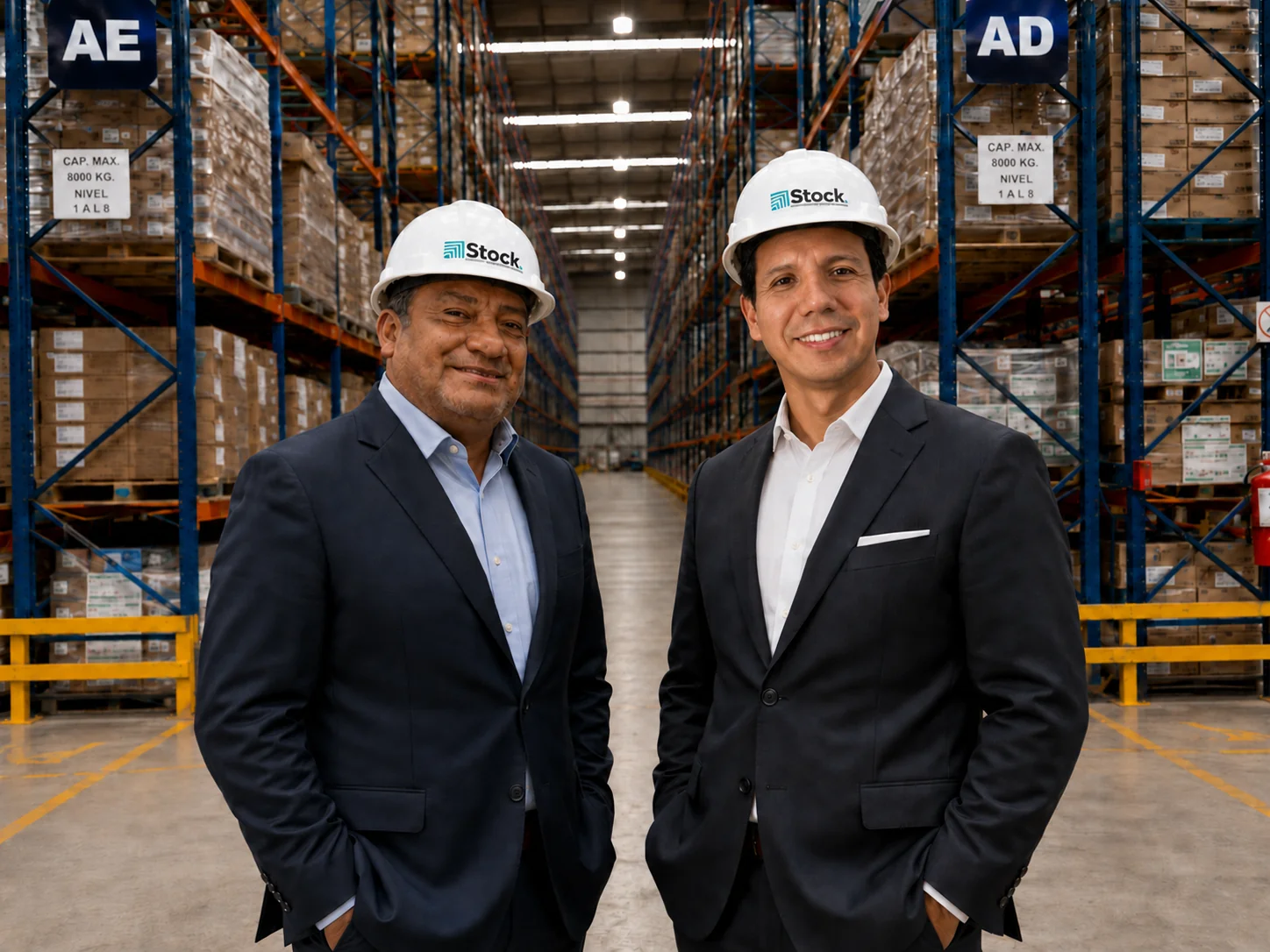 Consultores de Stock en un centro de distribución