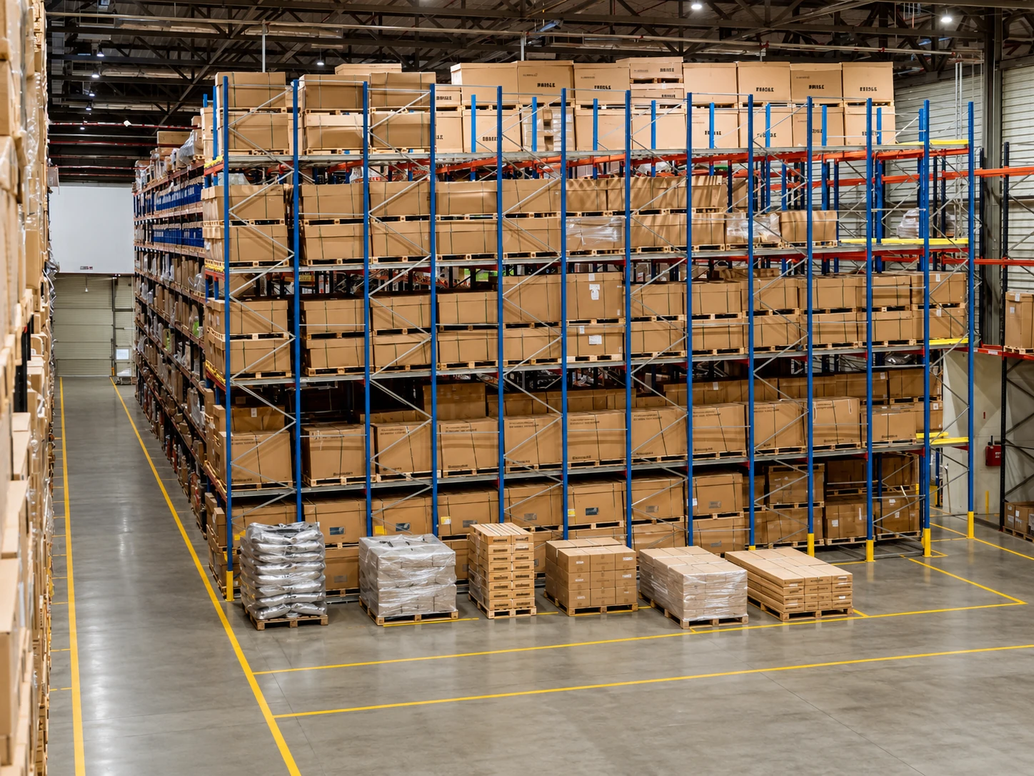 Almacén de productos terminados de una empresa de prendas de vestir